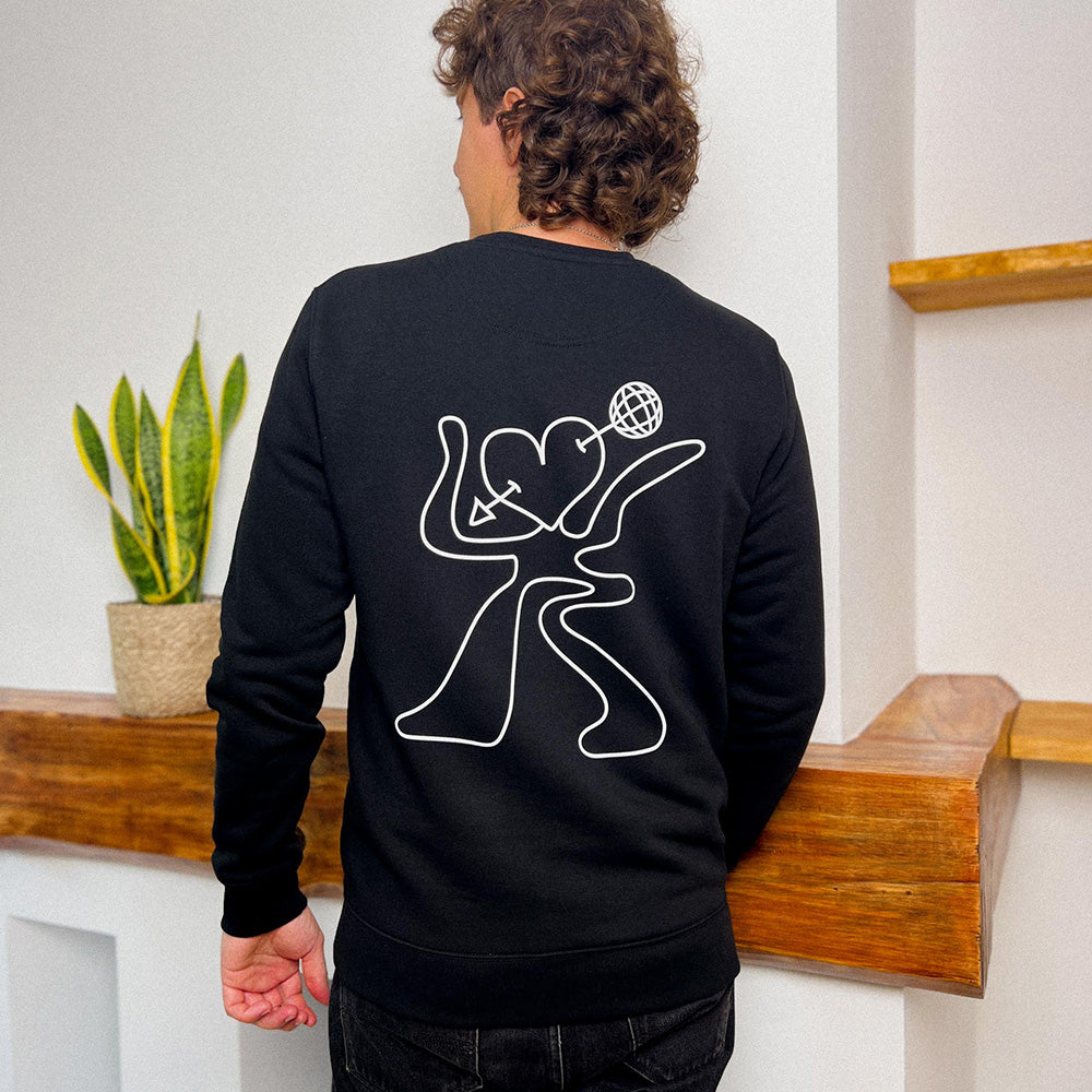 DANCING ARMOUR - Suéter negro unisex