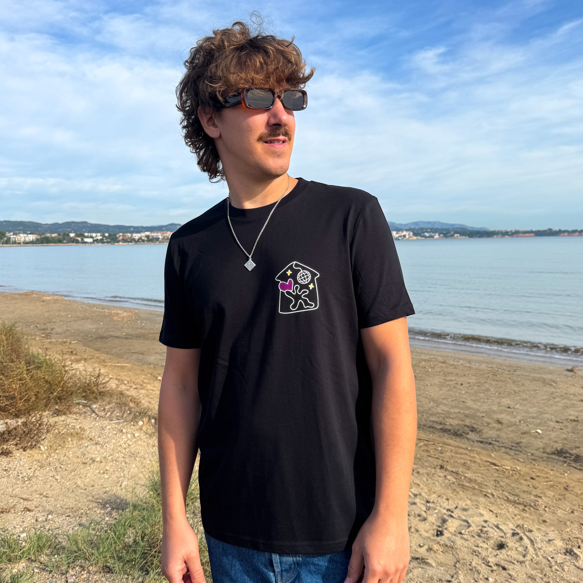 HOUSE THERAPY Black T-Shirt Unisex