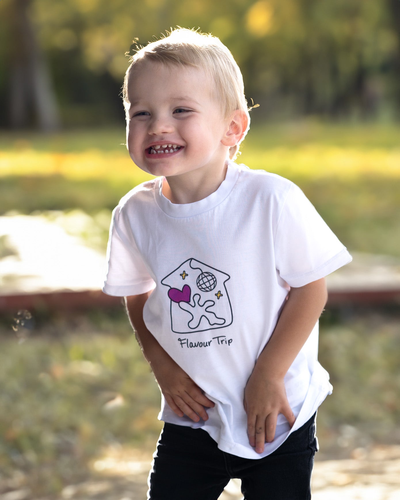 HOUSE OF LOVE Kids T-Shirt White