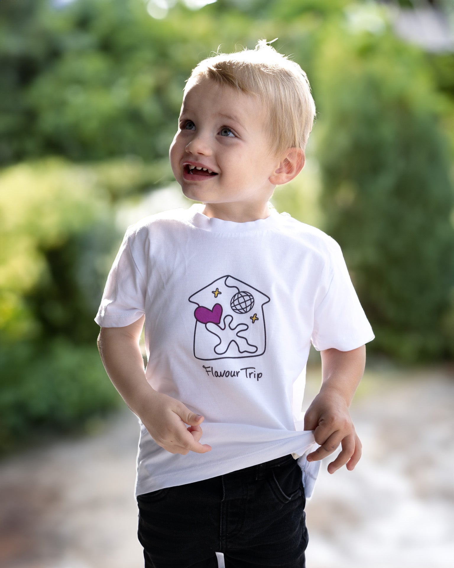 HOUSE OF LOVE Kids T-Shirt White
