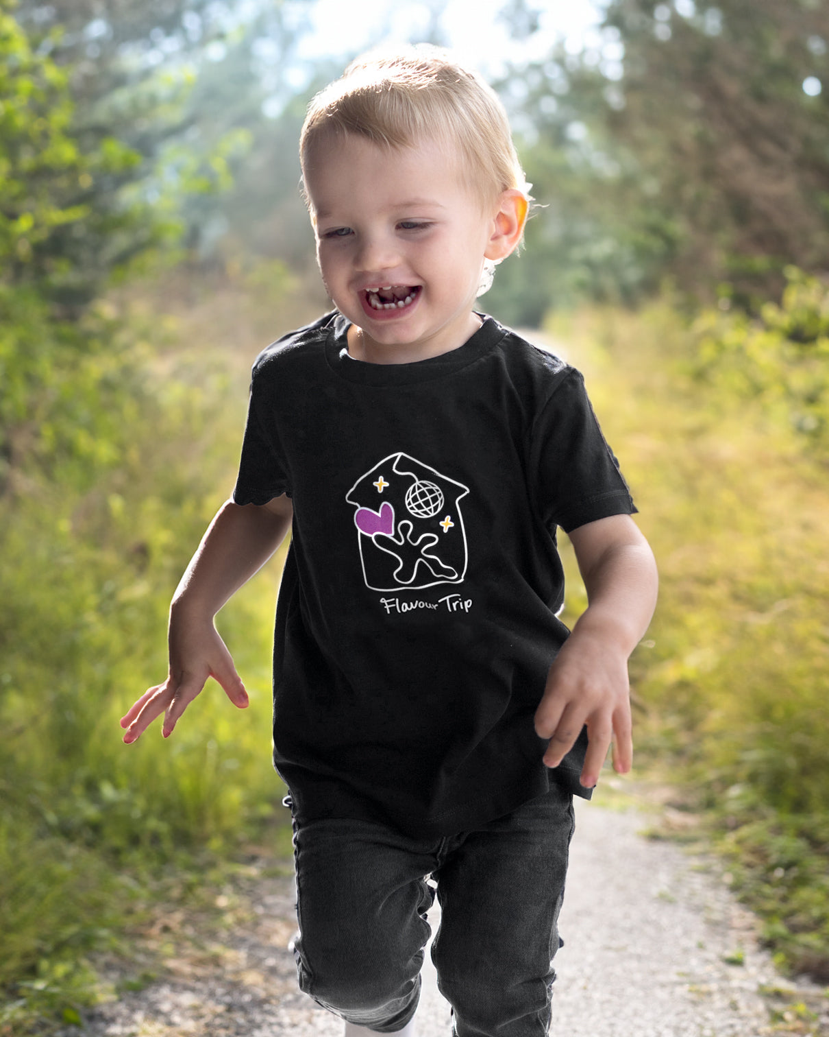 HOUSE OF LOVE Kids T-Shirt Black