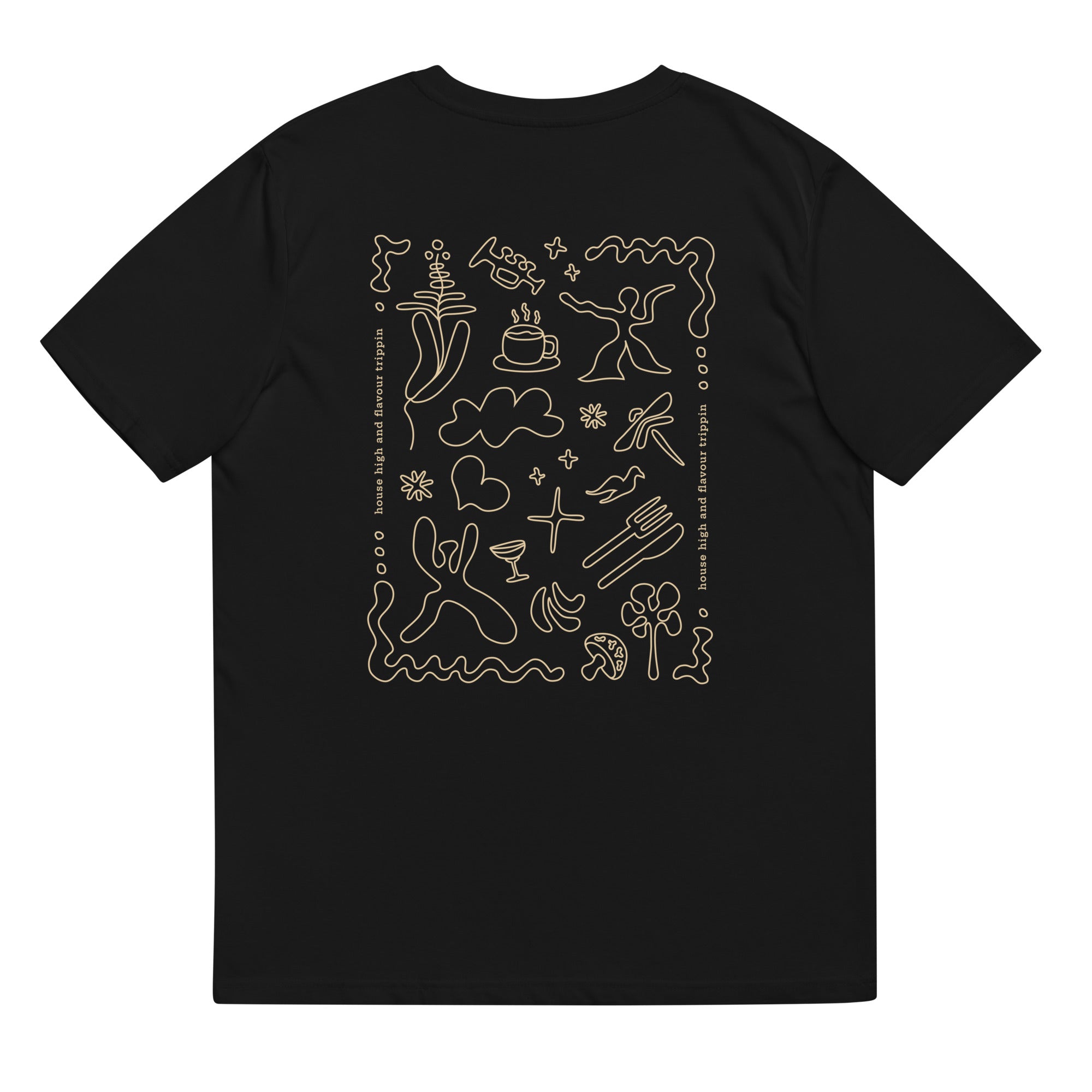FLAVOUR FIESTA - Black/Beige T-Shirt Unisex