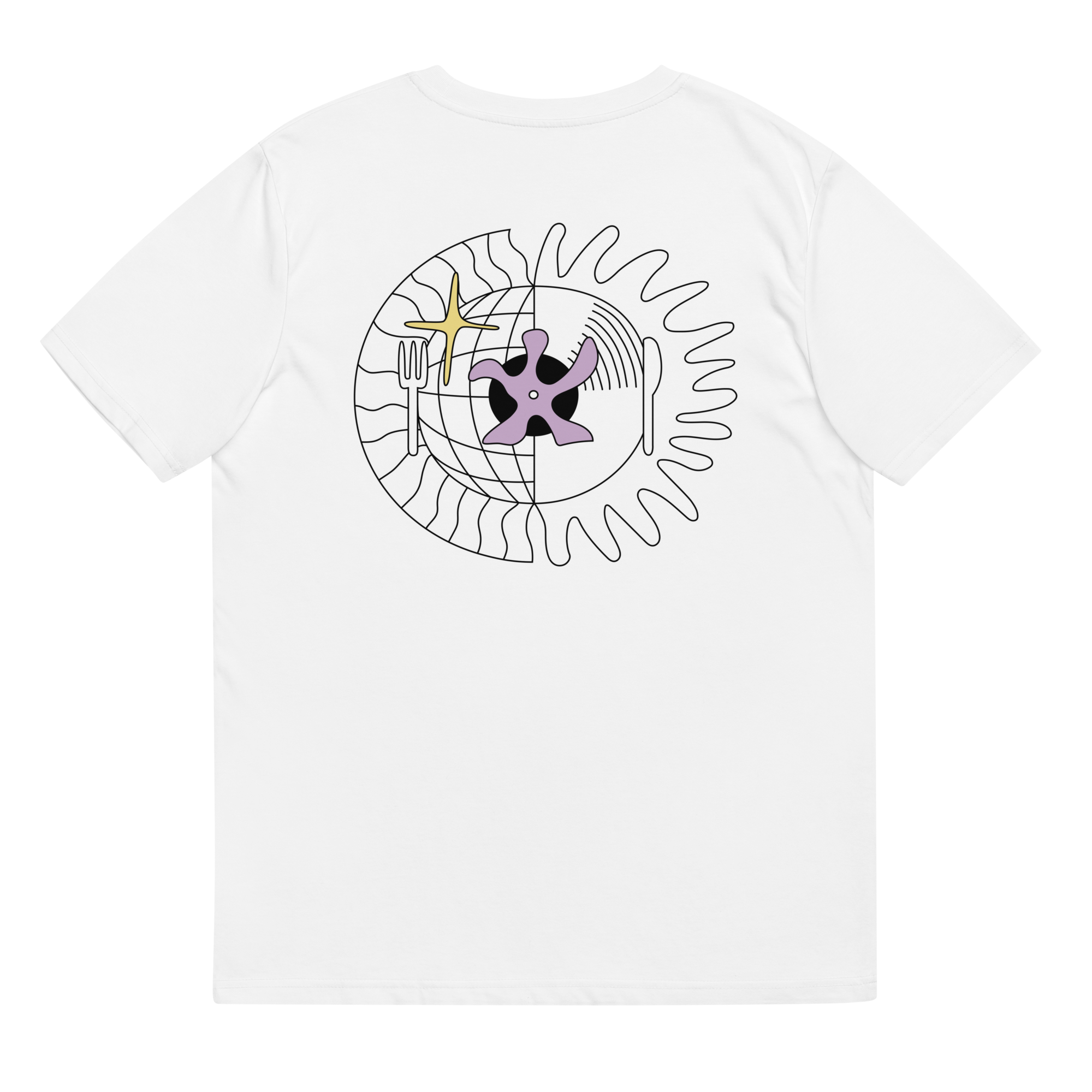 GROOVY ODYSSEY - White T-Shirt Unisex